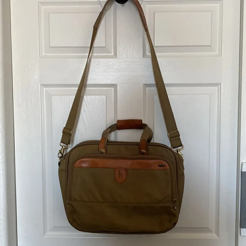 HARTMANN Nylon with Leather Briefcase